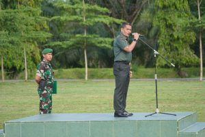 Apel Gabungan Makorem 012/TU, Danrem 012/TU Ajak Prajurit Tingkatkan Kebersihan dan Kedisiplinan