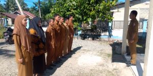 Keuchik Gampong Panton Pange M. Salem Menjadi Pembina  Apel Pagi Setiap Senin