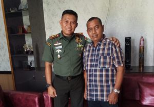 Ketua Forum Keuchik Nagan Raya Nyak Abu Bakar Mengucapkan Selamat   Datang Kepada Dandim  Baru ‎