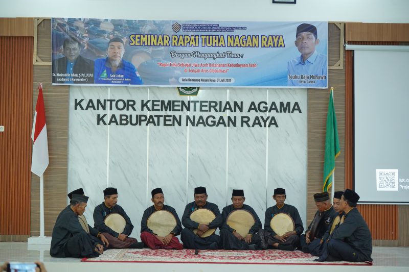 Bupati Nagan Raya diwakili Asisten I Buka Seminar Rapa’i Tuha