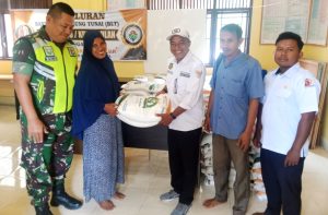 Pemerintah Desa Geulanggang Gajah  Salurkan bantuan Beras Bulog