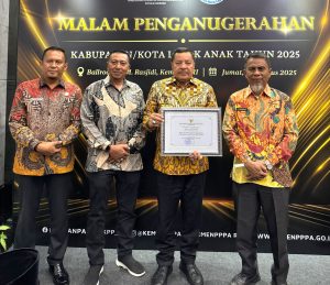 Pemkab Nagan Raya Raih Penghargaan KLA Predikat Nindya dari Kementerian PPPA RI