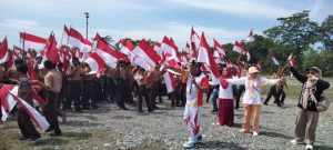 Jelang HUT RI Ke 80 Tahun, Pemkab Nagan Raya Kibarkan Seribu Bendera Merah Putih